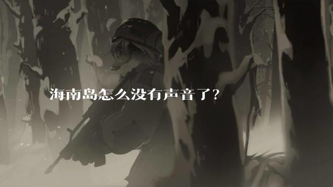 海南岛怎么没有声音了？